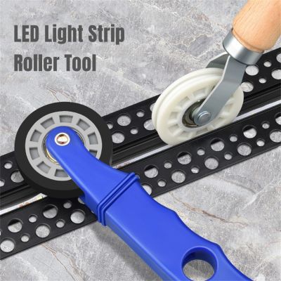 Wooden Handle Roller Tool Quick Installation Led Strip Light 6-10mm SMD2835 for Linear Aluminum Profiles Ceiling Channel System Adhesives Tape