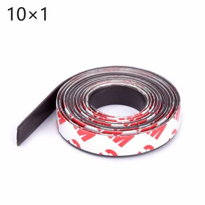 50cm-500cm/LOT self Adhesive Flexible Magnetic Strip Rubber Magnet Tape width 10mm thickness 1mm