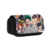 My Hero Academia Anime Pencil Cases High Capacity Pencil Bags Cartoon Print Midoriya Izuku Pencil Pouch Cute Student Stationery Pencil Cases Boxes