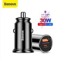 Baseus ที่ชาร์จในรถยนต์ 30w Type-C Pd+Usb ชาร์จเร็ว 3.0 ag