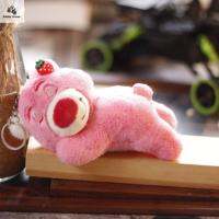 FAKA นิ่มลายการ์ตูน Lotso ของเล่นเด็กของขวัญผู้หญิงเคสมือถือเสน่ห์พวงกุญแจตุ๊กตาหมีพวงกุญแจกระเป๋าจี้