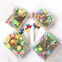 50Pcs สแตนเลสสตีลที่มีสีสัน Dressmaking Pins เย็บปักถักร้อย Patchwork หมุดโลหะเครื่องมือเข็มเย็บผ้า DIY อุปกรณ์เสริม Ornament