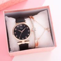 【July】 AliExpress foreign trade watch belt digital face ladies fashion simple bracelet set casual womens