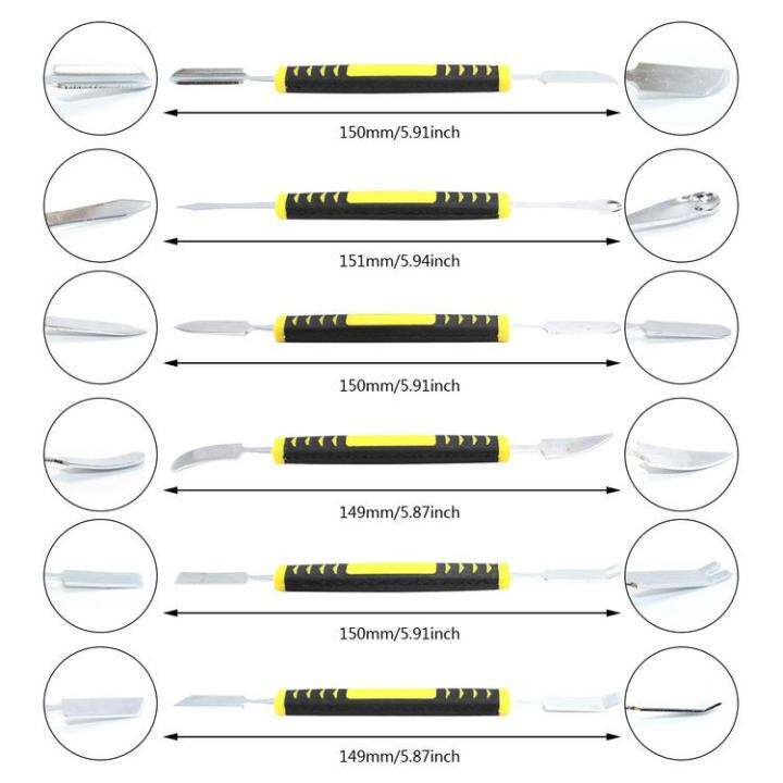 metal-spudger-set-pry-remover-electronic-repair-tools-kit-metal-crowbar-disassemble-tool-with-non-slip-handle-for-tablets-laptop-mobile-phone-watches-glasses-excitement