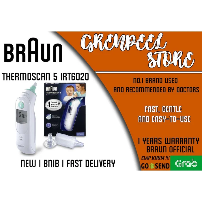 Braun Thermoscan 5 Irt 6020 Ear Thermometer Termometer Lazada Indonesia