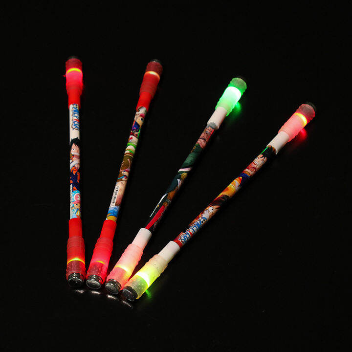 led-light-turn-ปากกาอุปกรณ์สำนักงานโรงเรียน-spinning-pen-rotating-gaming-pen-intelligence-toy-non-slip-gel-pens