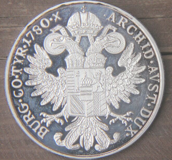 เหรียญที่ระลึกที่ระลึกแบบไร้สายขนาด40มม-จากออสเตรียมาเรีย-theresia-queen-of-hungry