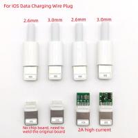 5sets USB For iphone male plug with chip board connector welding 2.63.0mm Data OTG line interface DIY data cable adapter parts