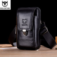 Bullcaptain 072 กระเป๋าสะพายไหล่กระเป๋าคาดเอวสําหรับผู้ชายหนังแท้ Crossbody