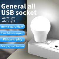 USB Plug Lamp 5V Super Protection Book Computer Charging Small Round Night