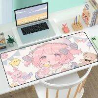 Mousepad Gamer สีชมพู Kawaii สาวเมาส์แผ่นขยายพรมขนาดใหญ่ Xxl อะนิเมะโต๊ะทำงาน Mats อุปกรณ์สำนักงานเกมเดสก์ท็อปพีซี