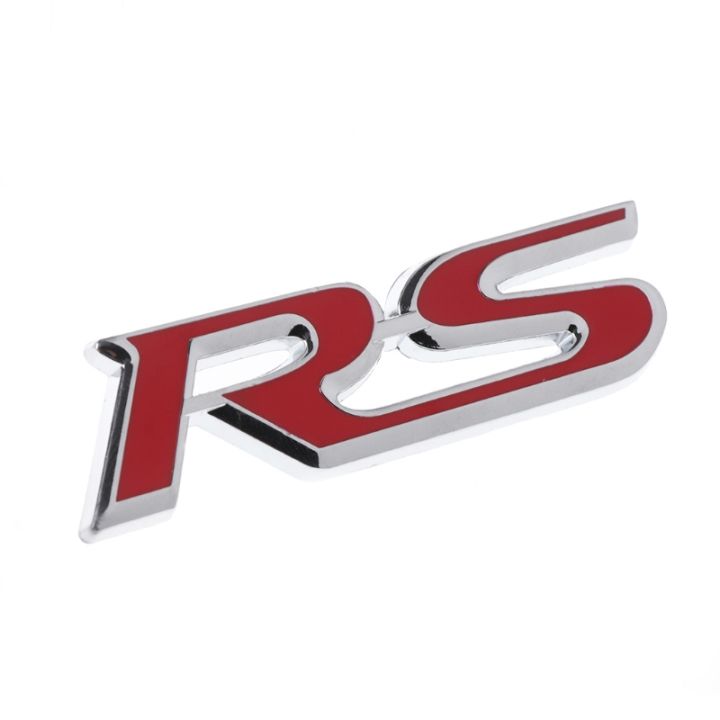โลหะ-rs-emblem-badge-decal-สติกเกอร์สำหรับ-cruze-kia-rio-sportage-สำหรับ