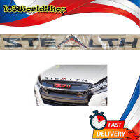 โลโก้ STEALTH ติดฝากระโปรงหน้า LOGO STEALTH สีดำด้าน.มีบริการเก็บเงินปลายทาง