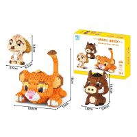 1856 Buah + Seri Kartun Lion King Blok Banan Mikro Simba Timon Pumbaa Figur Berlian 3D รุ่น Mainan Bata Mini Untuk An-An