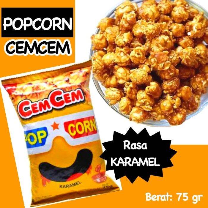 Popcorn Caramel Cemcem Pop Corn Karamel 75 Gram | Lazada Indonesia
