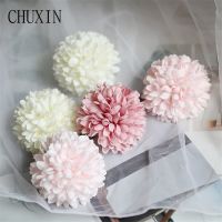 【cw】 5PC ArtificialSilk DandelionHead Small FreshManualPlants Shooting Prop Wedding Scene Decoration 【hot】