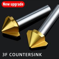 BB 90 องศา Countersink HSS Chamfering เครื่องมือกัดโลหะ 1 3 เครื่องตัดขลุ่ย De-Durring Orifice Rose Cove Drill 60 120