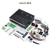 Marchall 741MKG ชุดคิท KIT พร้อมแท่น หม้อแปลง บอร์ดไดร์ 741 อุปกรณ์เสริมครบ เครื่องขยายเสียง ทรานซิสเตอร์ สเตอร์ริโอ 200 วัตต์ RMS เพาเวอร์แอมป์ POWER AMP มีวงจรป้องกันลำโพง ระดับโปร Speaker Protection มี  บอร์ดจ่ายไฟ ซิงค์ระบายความร้อน ชุดเดินสายไฟ