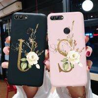 เคสโทรศัพท์หัวเหว่ย Y9 2018,เคสสมาร์ทโฟนสไตล์หนุ่มเคสโทรศัพท์เคส TPU นิ่มพิมพ์ลายตัวอักษรแฟชั่นใหม่สีดำด้านสีดำและชมพูสำหรับ Huawei Y9เคสฝาหลัง5.93