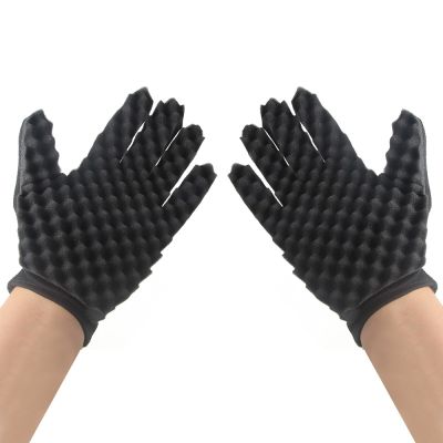 New Home Washing Curly Gloves For Right Left Hand Garden Kitchen Dish Sponge Fingers Rubber Household Cleaning Black Gloves Safety Gloves