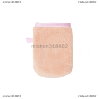 mishun318862 แปรงแต่งหน้าซ้ำได้ถุงมือผ้าขนหนูไมโครไฟเบอร์นุ่มทำความสะอาดใบหน้า