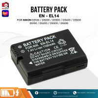 สินค้าขายดี แบตเตอรี่ Battery Pack EN-EL14 (ตัวเทียบ) สำหรับใช้กับ Nikon D3100 D3000 D3000 D5100 D5200 D5300 D5500