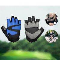 □☾✈ Half Finger Cycling Gloves Fitness Sports Shock Absorption Non-Slip Mens and Womens Outdoor Mountain Biking Cycling Gloves