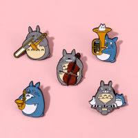 การ์ตูน Chinchilla Lapel Pin เครื่องดนตรีเข็มกลัดของขวัญสำหรับเพื่อนเสื้อผ้าอุปกรณ์เสริม Jewelry