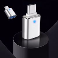 SYTJTYO มินิ แบบพกพา ไฟ LED ข้อมูลการชาร์จ เป็น USB 3.0 2.0 ตัวเมีย ประเภท C เป็น USB3.0 ประเภท C ชาย อะแดปเตอร์โอน อะแดปเตอร์ USB C เครื่องอ่านดิสก์ U ตัวแปลง USB สาย OTG