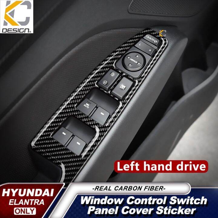 HYSssss For Hyundai avante elantra sport Carbon Fiber Decals Stickers ...