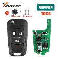 1ชิ้น Xhorse รีโมทไร้สาย XNBU01EN 4ปุ่ม Kunci Remote Mobil อเนกประสงค์สำหรับ Buick Flip Buick Chevrolet สำหรับเครื่องมือกุญแจ VVDI2