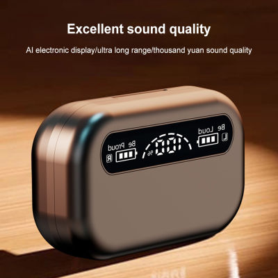 【Awakening,Young Man】Stereo Headset Noise Reduction จอแสดงผล LED กันน้ำพร้อมสายแขวน Bluetooth-Compatible 5.3หูฟังชนิดใส่ในหู