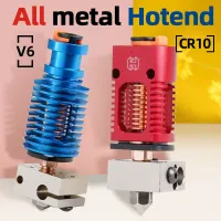 CR10โลหะล้วน V6แหล่งความร้อน J-Hotend Ender-3 1.75มม. แผ่นทองแดงสองชั้นสำหรับ Prusai3มังกรขับตรงคู่