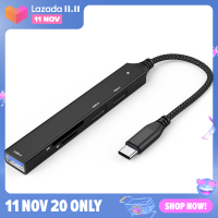 ?newdv2 5 in 1 Type C HUB ความเร็วสูง USB 3.0 HUB ตัวแยกการ์ดพอร์ตหลายพอร์ตพร้อมพอร์ต SD TF สำหรับ MacBook คอมพิวเตอร์อุปกรณ์ฮับ USB