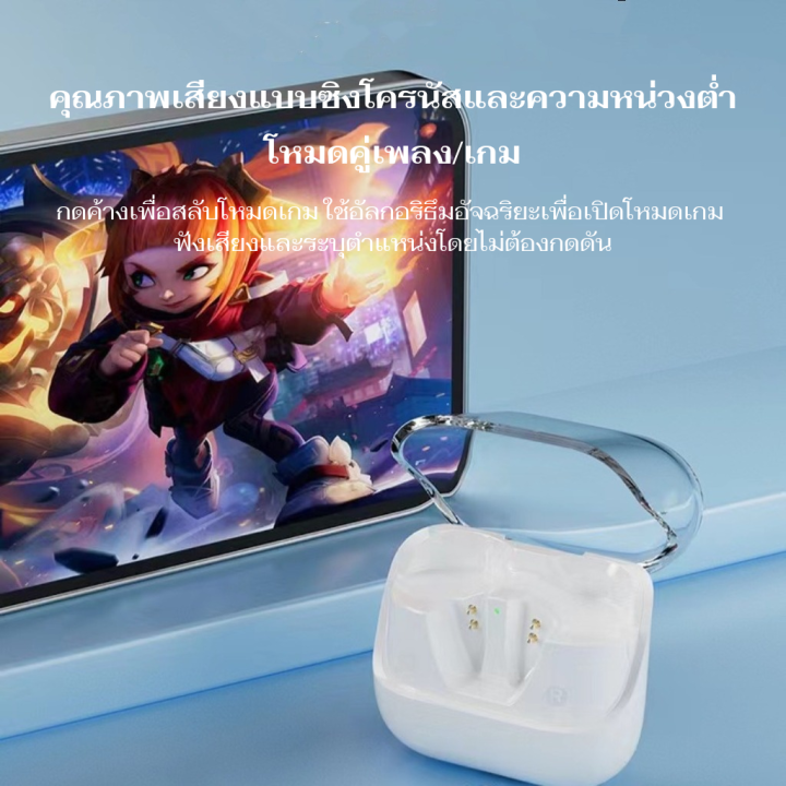 หูฟังบูลทูธไร้สาย-หูฟังสเตอริโอ-vivo-เสียง-hifi-บูลทูธ-5-1-แบตเตอรี่อายุการใช้งานยาวนาน-เล่นเกม-ฟังเพลงได้-true-wireless