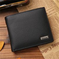 Mens Luxury Wallet Leather Solid Slim Wallets Men Pu Leather Bifold Short Credit Card Holders Coin Purses Business Purse Male