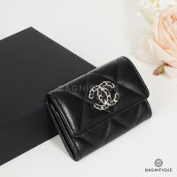 CHANEL CARD HOLD ERSHORT BLACK LAMB SHW