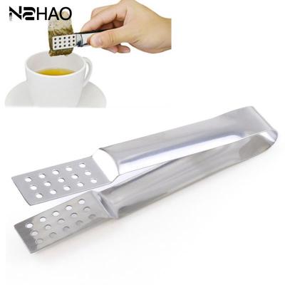 Stainless Steel Tea Bag Clip Resistant Teabag High Quality Food Set Clip Stainless Steel Tea Bag Tong Squeezer