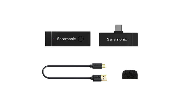 ไมค์ไวเลสสำหรับมือถือ-saramonic-blink-go-u1-for-type-c-2-4ghz-wireless-microphone-system-ไมค์ไวเลสสำหรับมือถือ-type-c-รับประกันศูนย์ไทย-2-ปี