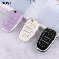 โครงเปลือกนอกเคส Kunci Remote Mobil TPU Fob สำหรับ Peugeot 308 408 508 2008 3008 4008 5008 Citroen C4 C6 C3-XR ปิกัสโซ่ DS3 DS4 DS5