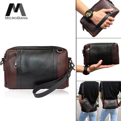 MicroBang กระเป๋าสะพายข้างผู้ชาย Crossbody Bag Men Clutch Bag Casual Handbag Fashion Small Sling Bag for man Leather Sling Shoulder Bag