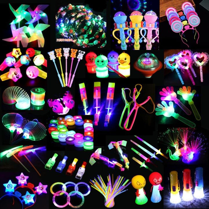 10pcs-led-light-up-toys-party-favors-glow-sticks-headband-christmas-birthday-gift-glow-in-the-dark-party-supplies-for-kids-adult
