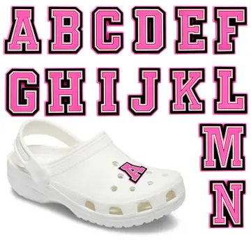 Shoe Charms Decorations for Crocs 1pcs Alphabet Letter Pins Boys