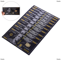 Kada Antique Black Gold Foil USD 100เหรียญที่ระลึกเงินเหรียญ banknotes Decor