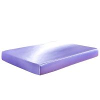 【CW】 Silk Fitted Sheet Elastic Band Color Mattress Cover Bed Sheets 8 Size Drap Housse de Matela