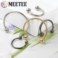 4/10Pcs 15-60mm U-shaped Rings Buckle Double-headed Screw Metal Buckles Collar Swimwear Decorative Clasp Shoe Hook Sew Accessory