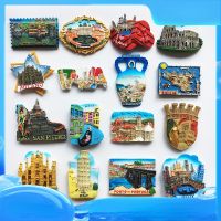 ▨◎✘ High Grade Resin Stereo Refrigerator Magnets Italy Rome Venice Tourist Souvenir Collection Creative Magnet