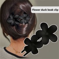 【YF】ﺴ  2023 Frosted Large Hair Plastic Duckbill Claw Barrette Hairpin Ponytail Accessories