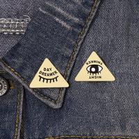 【YF】✺  Enamel Pins Eyes Day Night Thinker Lapel Badges for Jewelry Metal Brooches Wholesale