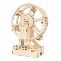 DIY Rotatable 3D Wooden Puzzle Ferris Wheel Making Model Electronic Science Experiment Production Kit for Children